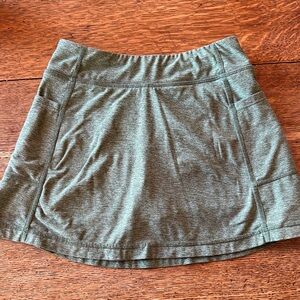 Primary Olive Green Girls Athletic Skort